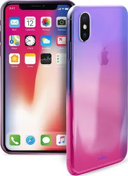 Pouzdro na mobilní telefon Puro Hologram pro Apple iPhone X růžové