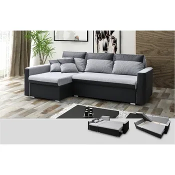 Obývací stěna Sedací souprava Flavio šedočerná