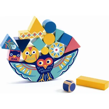 Dřevěná hračka Djeco DJ06433 Na křídlech sovy - Balanční hra