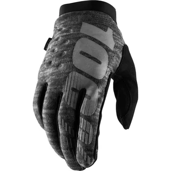 Moto oblečení 100% Glove Brisker heather grey S