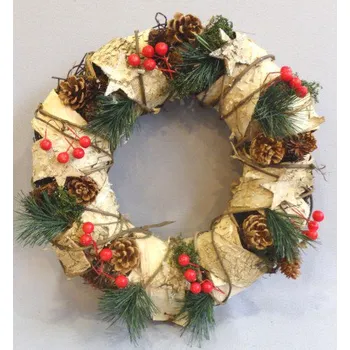 Věnec Věnec vánoční bříza 530-0045 34 cm