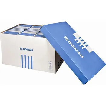 Archivní kontejner, 522x351x305 mm, kartónový, DONAU, modrý-bílý