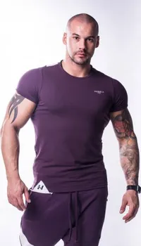 Pánské tričko Nebbia Muscle Back 728 Burgundy