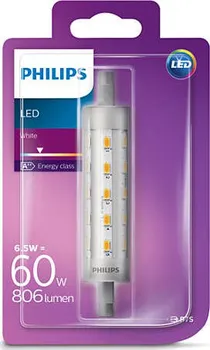 Žárovka Philips LED 6,5W R7S studená bílá