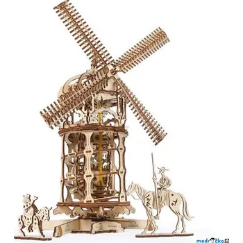3D puzzle Ugears Dřevěná stavebnice 3D Větrný mlýn