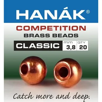 Mosazná hlavička Hanák Competition CLASSIC měděná 3,2 mm, 20 ks