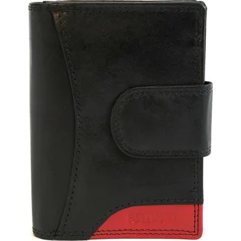 Peněženka Černo-červená kožená peněženka Bellugio no. 257