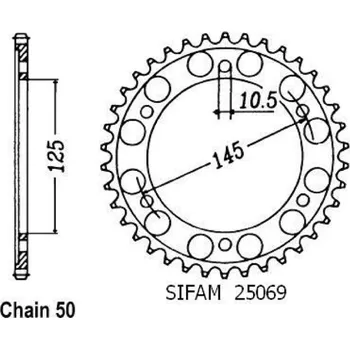 Auto-moto Sifam Rozeta pro Yamaha 25069CZ43