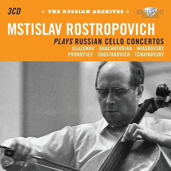 Zahraniční hudba MSTISLAV ROSTROPOVICH: Rostropovich plays Russian Cello Concertos (3CD) (BRILLIANT CLASSICS)