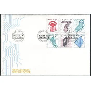 Poštovní známka Švédská pošta (1984) FDC 1282 - 1287 - Švédsko - Švédská technika