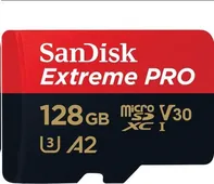 paměťová karta SanDisk Extreme PRO micro SDXC 128 GB Class 10 UHS-I adaptér (SDSQXCY-128G-GN6MA)