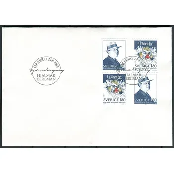 Poštovní známka Švédská pošta (1983) FDC 1249 - 1250 - Švédsko - 100. narozeniny Hjalmara Bergmana