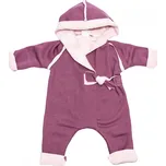 fialový zavinovací overal