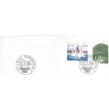 Poštovní známka Švédská pošta (1983) FDC 1230 - 1231 - Švédsko - SEVER: Cestovní ruch ve Skandinávii