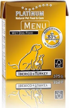 Krmivo pro psa Platinum Natural Menu kanec/krůta 375 g