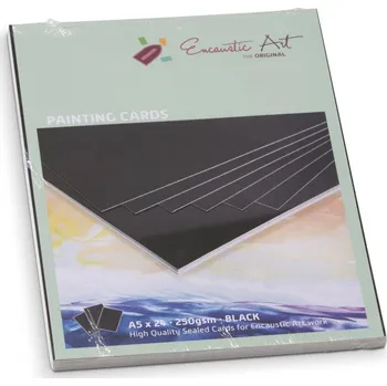 Barevný papír Enkaustický papír A5 barevný - A5 černý (12 ks)