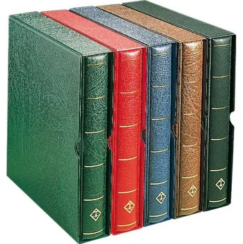 Obal pro sběratelský předmět Leuchtturm Pérové desky LUXUS DL s plastovou kazetou modrá