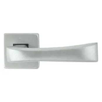 Dveřní kování M&T Klika Lara, čtvercová rozeta, SNi matný nikl, madlo/klika R