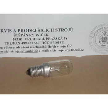 Žárovka (závit čirá)pro domácí šicí stroj E14
