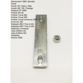 Příslušenství k oknu G-U balkonová západka Výběr profilu: Deceuninck 1800,Deceuninck Mondial, Inoutic AD, Trocal 900, Roplasto, Pural AD , Pural MD, Salamander, Veka