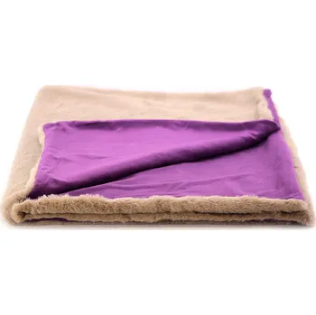 Pelíšek pro psa DOODLEBONE Deka pro psy DOODLEBONE, béžovo-fialová