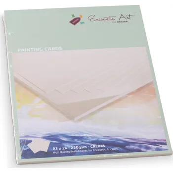 Barevný papír Enkaustický papír A3 barevný - A3 krémový (12 ks)