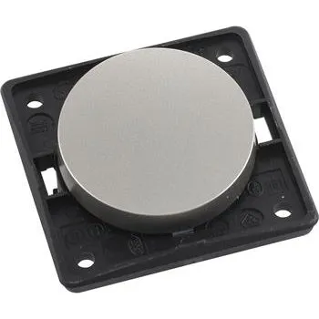 Elektrická zásuvka Berker Integro Flow/Pure střídavý vypínač, nerez efekt