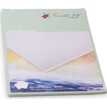 Barevný papír Enkaustický papír bílý, formát A2 - A2 bílý (10 ks)