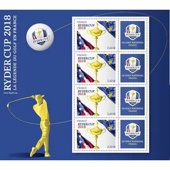 Poštovní známka Post France (2018) MiNr. 7067 ** - Francie - PL - Golfový turnaj kolem Ryder Cupu mezi USA a Evropou, Saint-Quentin-en-Yvelines (I)