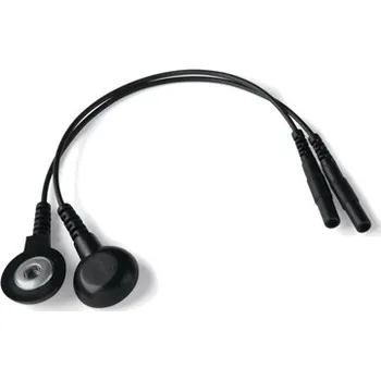 Elektrosex Mystim Adapter Wire 4mm Male Press Button to 2mm Junction Female 2 pcs