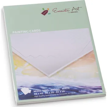 Papír pro tiskárny Enkaustický papír bílý - sada, formáty A6, A5, A4