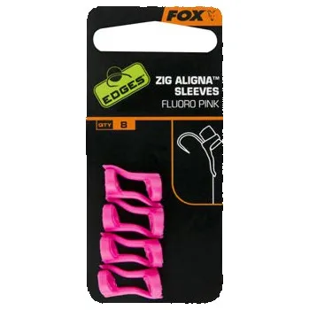Fox Zig Aligna Sleeves Fluoro růžová 8ks