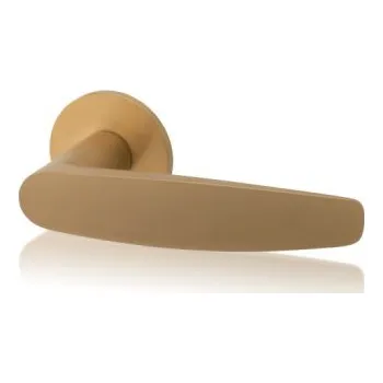 Dveřní kování M&T Dveřní klika Cherez MG rozety, Ms mosaz natural, koule/klika R