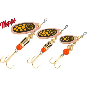 Umělá nástraha MEPPS rotační třpytka Black Fury Cooper Jaune velikost: 0/2 g