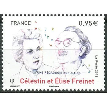 Poštovní známka Post France (2018) MiNr. 7186 ** - Francie - 100 let Freinet pedagogika