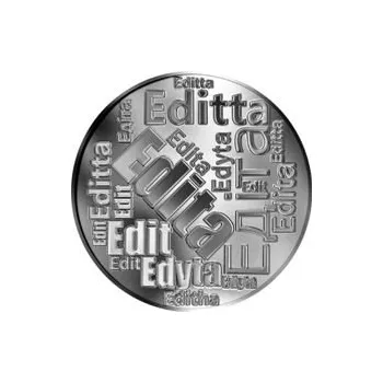 Česká jména - Edita - velká stříbrná medaile 1 Oz
