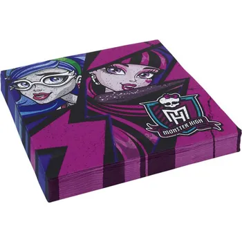 Papírový ubrousek Monster High ubrousky 20 ks, 33 cm x 33 cm