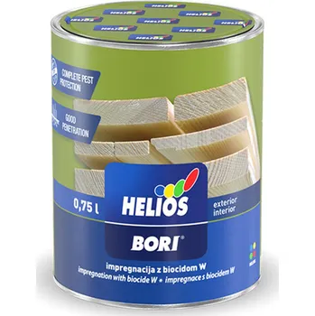 barva a nátěr na dřevo Helios BORI Impregnace na dřevo s biocidem 0,75L