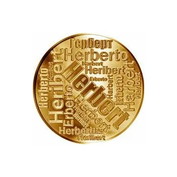Česká jména - Herbert - velká zlatá medaile 1 Oz