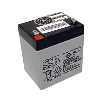 Článková baterie SECOMP Akumulátor olověný bezúdržbový 12V/5Ah, F2 (SSB) - 19.49.1205