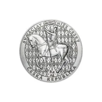 Sv. Václav na koni - 1 kg Ag b.k.