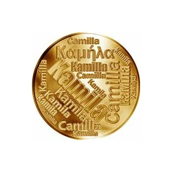 Česká jména - Kamila - velká zlatá medaile 1 Oz