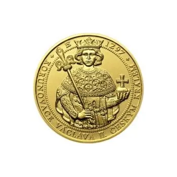 Korunovace Václava II. českým králem - zlato b.k.