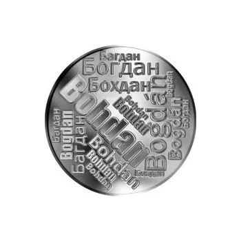 Česká jména - Bohdan - velká stříbrná medaile 1 Oz