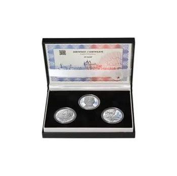 JIŘÍ KOLÁŘ – návrhy mince 500 Kč - sada 3x stříbro 1 Oz b.k.