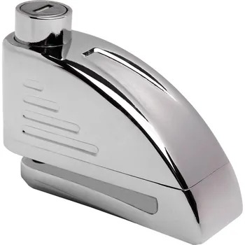 Tokoz Zámek kotoučové brzdy s alarmem, chromový