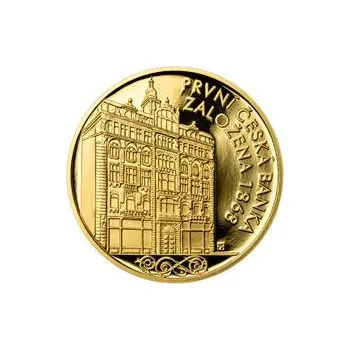 První česká banka - Živnostenská banka pro Čechy a Moravu - 1/2 Oz zlato b.k.