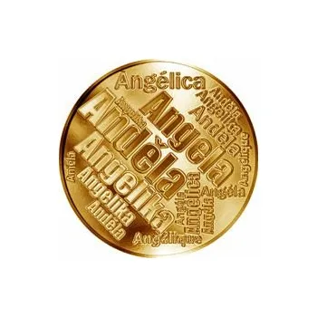Česká jména - Anděla - velká zlatá medaile 1 Oz