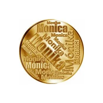 Česká jména - Monika - velká zlatá medaile 1 Oz