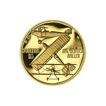 Letadlo Bohemia - 1/2 Oz zlato Proof